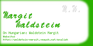 margit waldstein business card